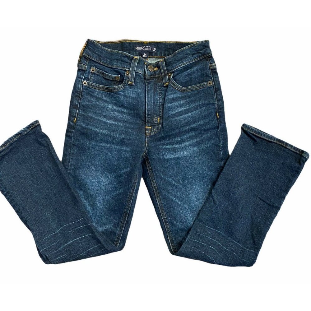 J. Crew Mercantile Jeans Skinny Dark Wash SZ 24